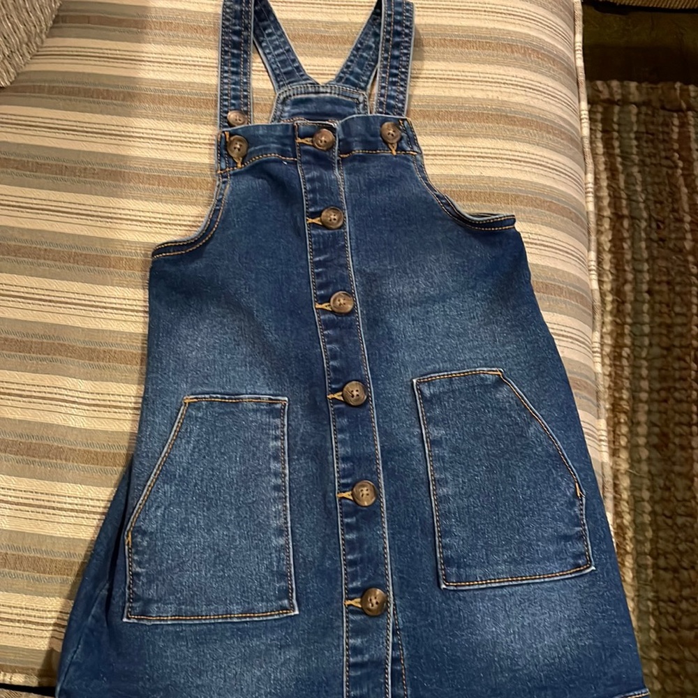 Jean overall dress